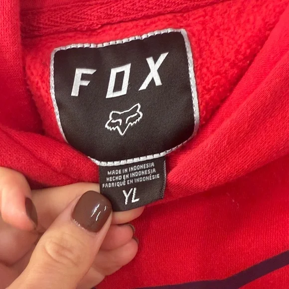 Fox Kids Bold Red Hoodie - Picture 2 of 2